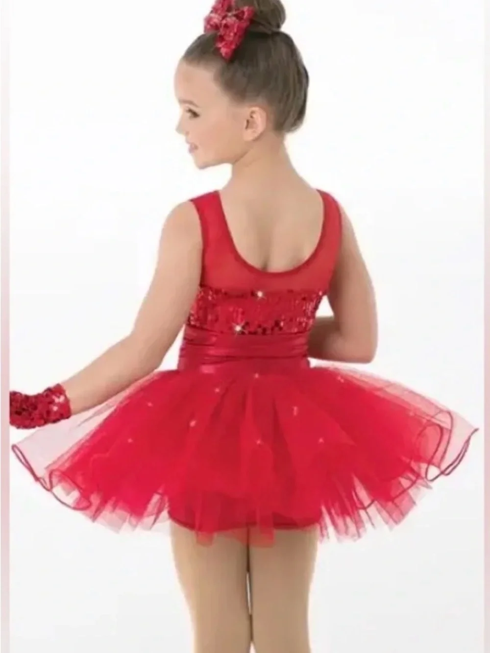 Weissman Get Your Sparkle On red sequin jazz tap dance costume